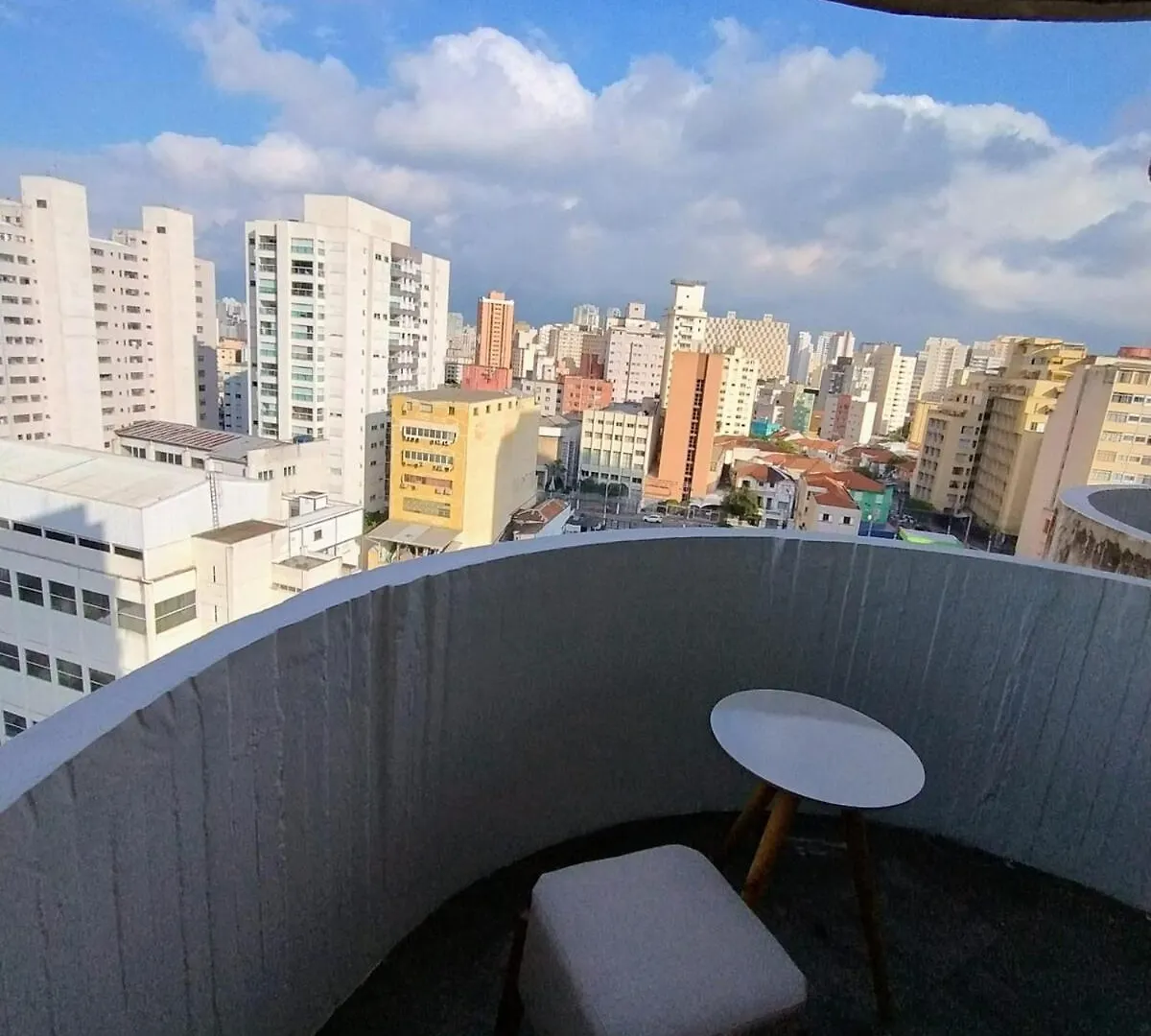 公寓 Lindo Flat Terraco Garagem Metro Liberdade Paraiso 圣保罗